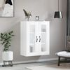 vidaXL Wandschrank Hochglanz-Wei&szlig; 69,5x34x90 cm Holzwerkstoff