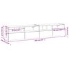 vidaXL TV-Wandschr&auml;nke 2 Stk. Wei&szlig; 80x30x30 cm Holzwerkstoff