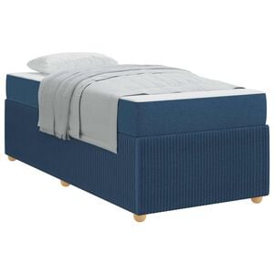 vidaXL Bettrahmen Blau 80 x 200 cm Stoff