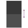 vidaXL Verdunkelungsrollo Schwarz 125x210 cm Stoffbreite 121,6 cm