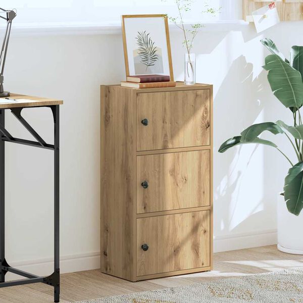 vidaXL B&uuml;cherregal Artisan-Eiche 40x24x77 cm Holzwerkstoff