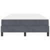 vidaXL Boxspringbett mit Matratze Dunkelgrau 120 x 200 cm Stoff