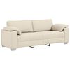 vidaXL Sofa Beige 219 x 80 x 82 cm Leinenmischgewebe