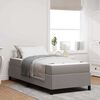 vidaXL Boxspringbett Taupe 100 x 200 cm Stoff