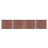 vidaXL Zaunelement Set WPC 699x146 cm Braun