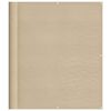 vidaXL Balkon-Sichtschutz Beige 120x800 cm 100 % Polyester-Oxford