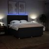 vidaXL Boxspringbett mit Matratze Schwarz 180x200 cm Stoff