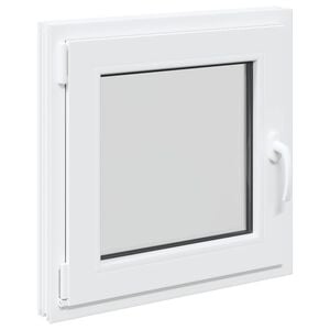 vidaXL Kellerfenster Innenseite Farbe Wei&szlig; RISOR 60 x 60 cm