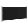 vidaXL Ausziehbare Seitenmarkise 140x314 cm Schwarz