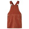 Kinder-Latzkleid Cord Cognac 140