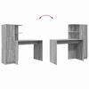 vidaXL Schreibtisch 2 pcs Graues Sonoma