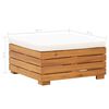 vidaXL Modular-Fu&szlig;hocker 1 Stk. mit Kissen Massivholz Akazie