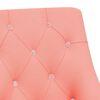 vidaXL Esszimmerstuhl Drehbar Rosa Samt