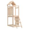 vidaXL Spielturm Braun 110,5 x 52,5 x 214 cm Massives Kiefernholz