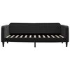 vidaXL Tagesbett Ausziehbar Schwarz 90x200 cm Samt