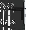 vidaXL Gartentor 100x125 cm Cortenstahl Bambus-Design