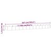 vidaXL Hochbeet Verzinkter Stahl 507x100x36 cm Braun