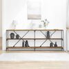 vidaXL Konsolentisch mit Regal Altholz 200 x 30 x 75 cm Holzwerkstoff