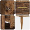 vidaXL Highboard Altholz 69,5 x 34 x 180 cm Holzwerkstoff