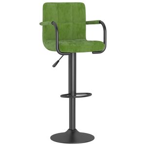vidaXL Barhocker Hellgr&uuml;n Samt