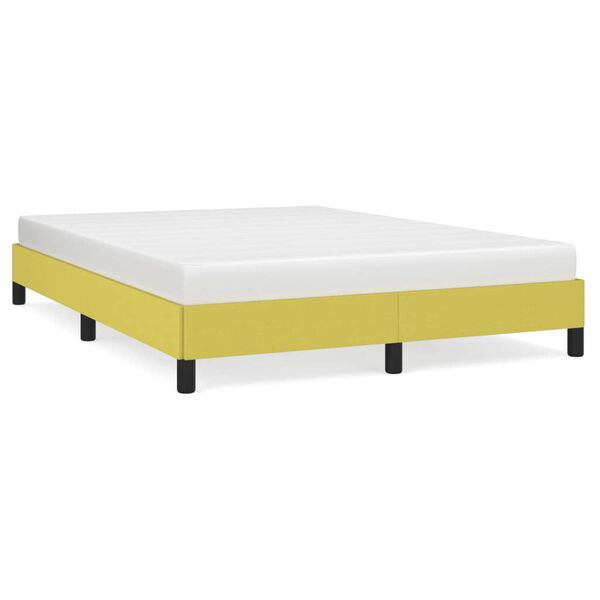 vidaXL Bettgestell ohne Matratze Gr&uuml;n 140x200 cm Stoff