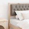 vidaXL Kopfteil Sonstiges Braun und Taupe 75 cm Massivholz Kiefer