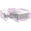 vidaXL 11-tlg. Garten-Sofagarnitur mit Kissen Schwarz Poly Rattan