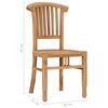 vidaXL 7-tlg. Garten-Essgruppe Massivholz Teak