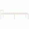 vidaXL Seniorenbett Wei&szlig; 90x200 cm Massivholz Kiefer