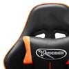 vidaXL Gaming-Stuhl Schwarz und Orange Kunstleder