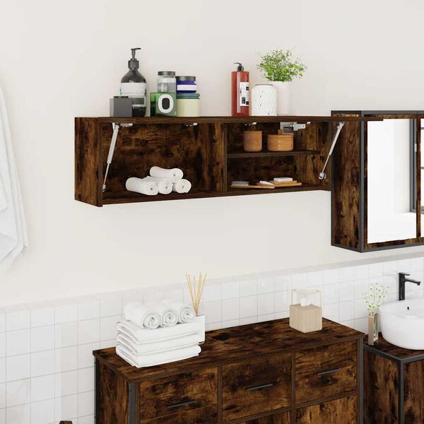 vidaXL Bad-Wandschrank R&auml;uchereiche 100x25x30 cm Holzwerkstoff