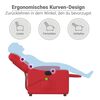 vidaXL Massagesessel Elektrisch Rot Kunstleder