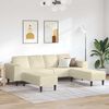 vidaXL Sofa Creme 250 x 188 x 76 cm Cordstoff