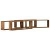 vidaXL Wandregale 4 stk. Altholz 80 x 15 x 26 cm Holzwerkstoff