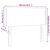 vidaXL Kopfteil Schwarz 100x5x78/88 cm Stoff