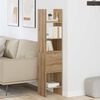 vidaXL B&uuml;cherregal Artisan-Eiche 40 x 35 x 180 cm Holzwerkstoff