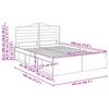 vidaXL Bettrahmen Sonoma 140 x 190 cm Massives Kiefernholz