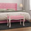 vidaXL Sitzbank Rosa 80x45x60 cm Samt