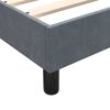 vidaXL Boxspringbett mit Matratze Dunkelgrau 140x210 cm Samt