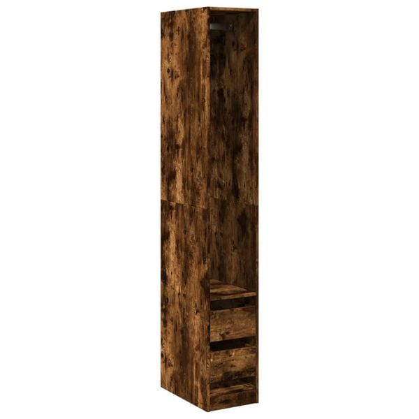 vidaXL Kleiderschrank Räuchereiche 30x50x200 cm Holzwerkstoff