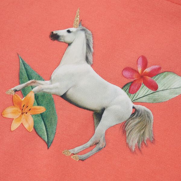 Kinder-Kurzarmshirt Korallenrosa 128
