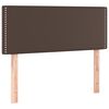 vidaXL LED Kopfteil Braun 80x5x78/88 cm Kunstleder