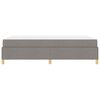 vidaXL Bettrahmen mit Matratze Taupe 120 x 190 cm Stoff