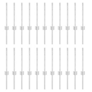 vidaXL Eingebetteter Zaunpfosten 22 Stk. Silber 80 cm