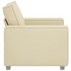 vidaXL Sofa 59cm Creme Stoff