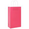 vidaXL Papiertragetaschen 250 Stk. mit Henkeln Rosa 21x11x36 cm