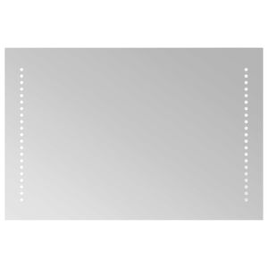 vidaXL LED-Badezimmerspiegel Transparent 60 x 40 cm Geh&auml;rtetes Glas