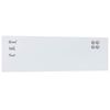 vidaXL Magnettafel Wandmontage Wei&szlig; 100x30 cm Hartglas
