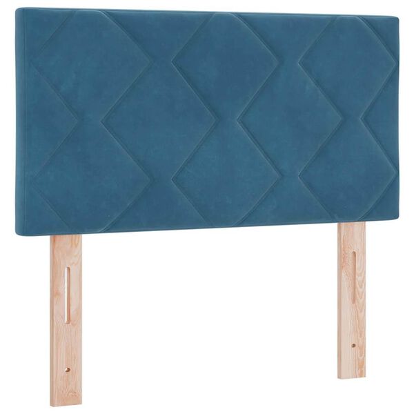 vidaXL Kopfteil mit Kopfteil Dunkelblau 80 cm Samt