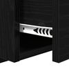 vidaXL Kopfteil mit Schrank 3 St&uuml;ck Schwarz Eichen-Optik Holzwerkstoff